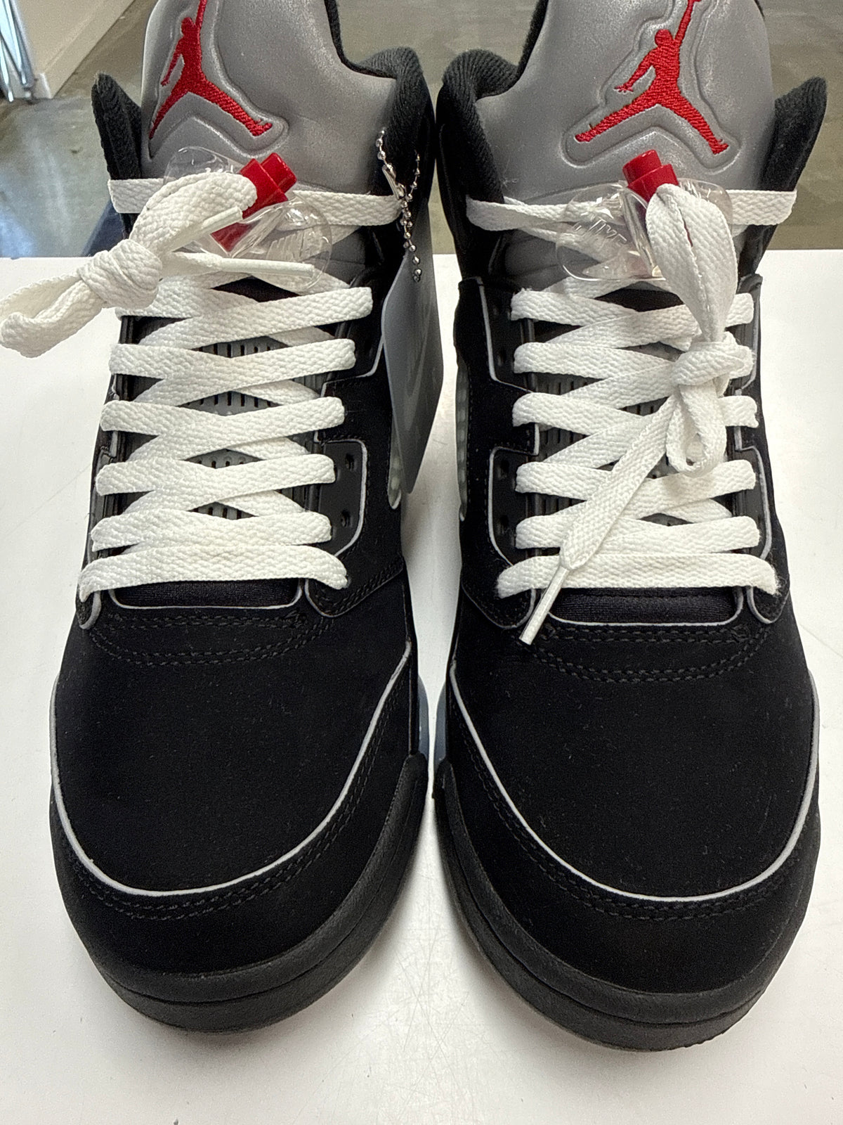 AIR JORDAN 5 BLACK METALLIC REIMAGINED - SIZE 8 (WORN)
