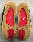 AIR JORDAN 4 LEVIS BLACK - SIZE 9 (WORN) - SUPER CLEAN