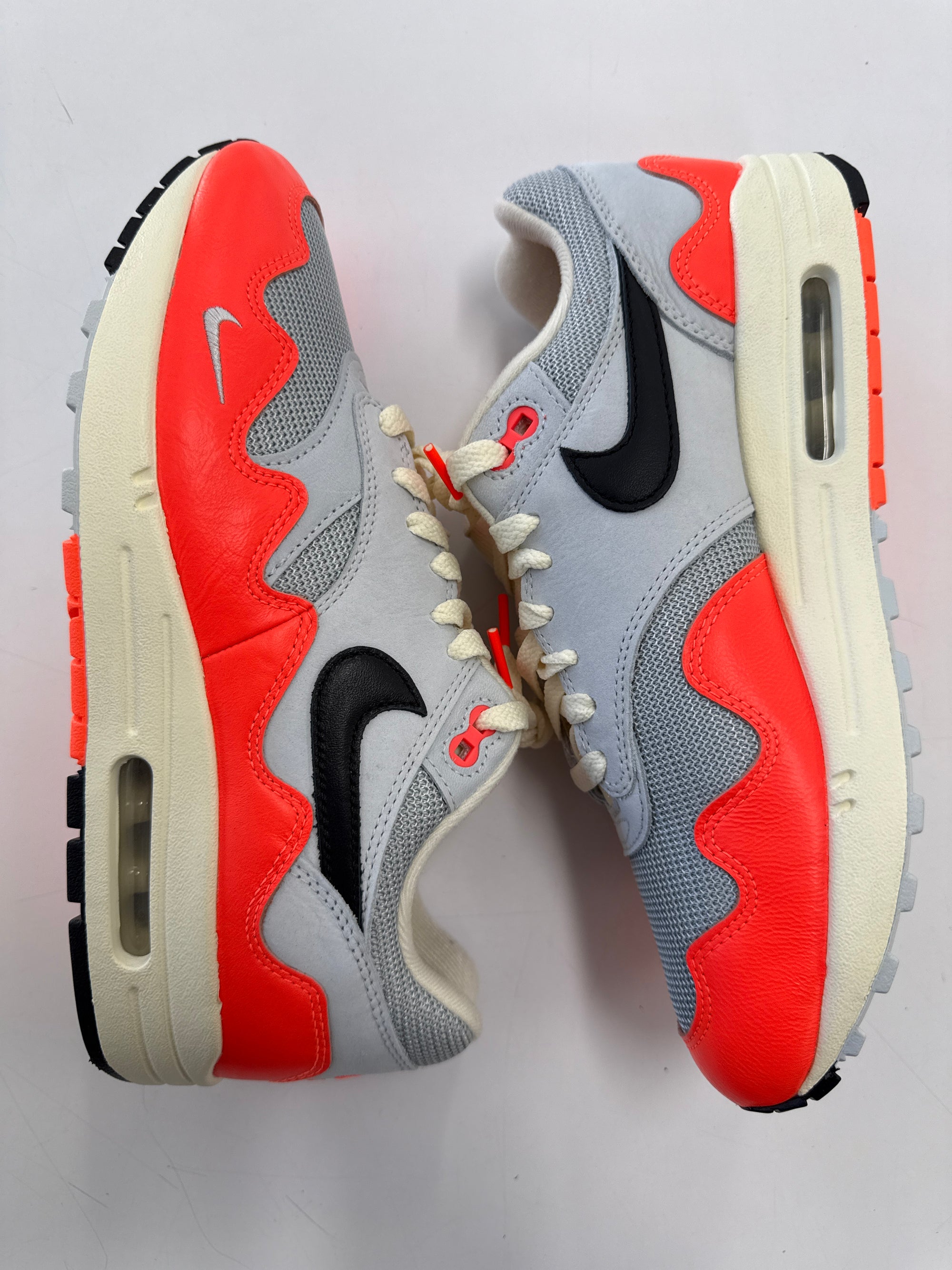 AIR MAX 1 PATTA WAVES HYPER CRIMSON - SIZE 8.5 (WORN) - SUPER CLEAN