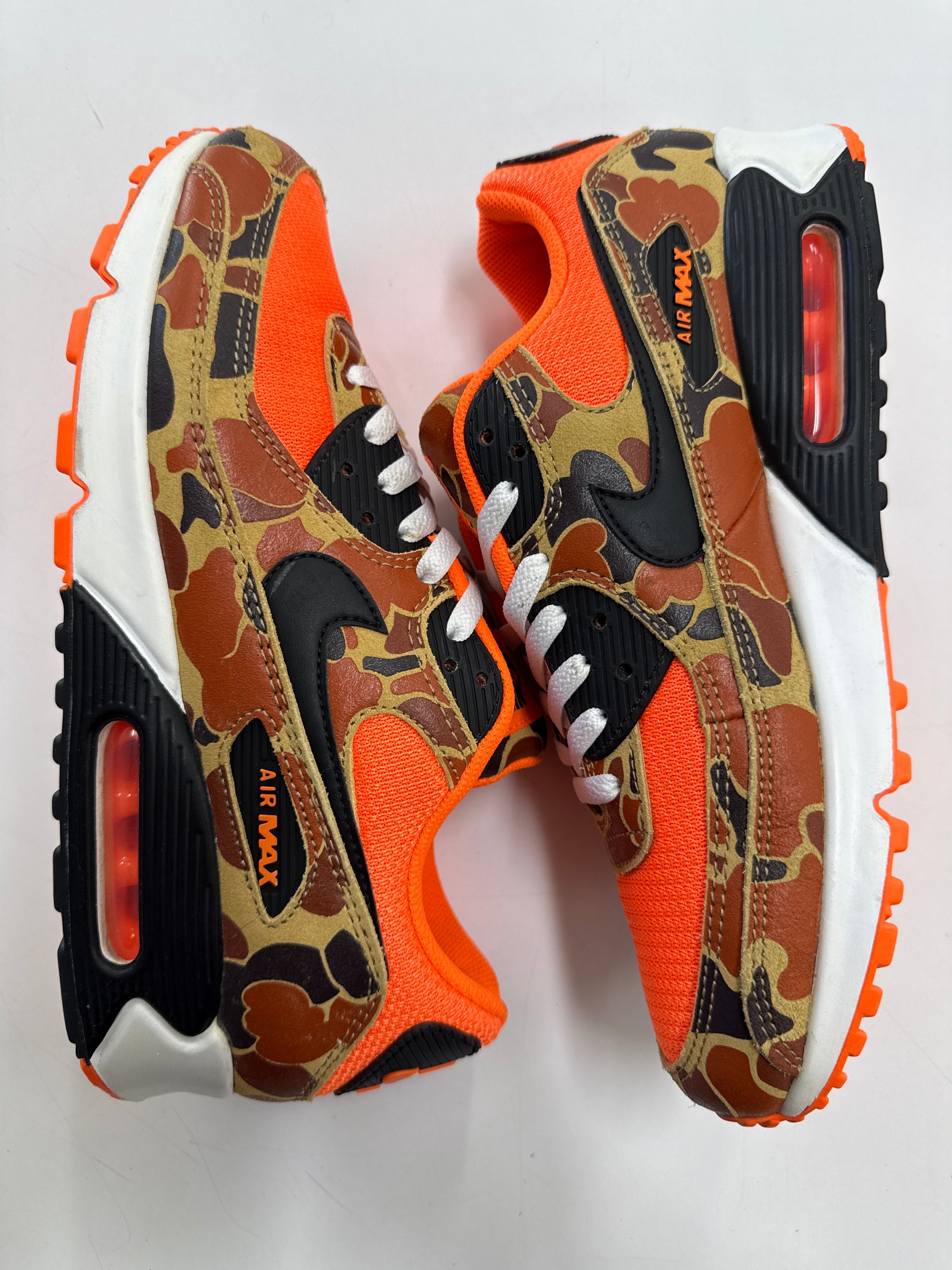 AIR MAX 90 DUCK CAMO ORANGE - SIZE 10.5 (WORN)