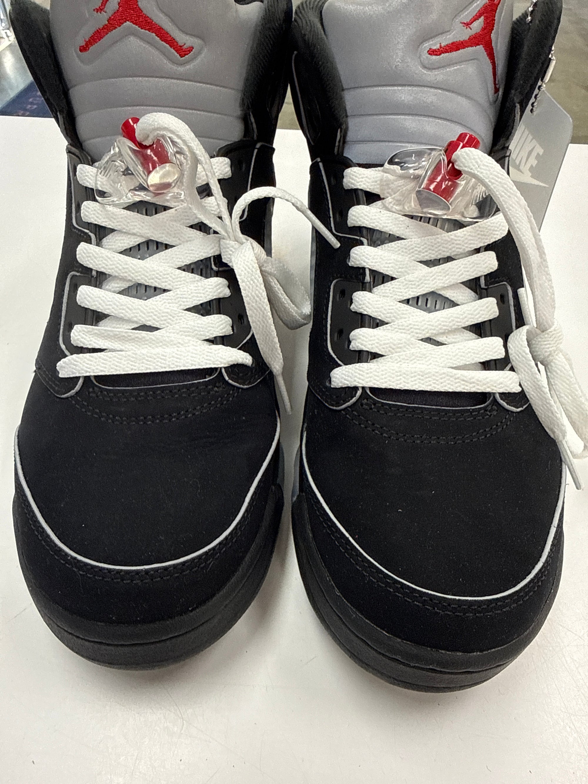 AIR JORDAN 5 REIMAGINED BLACK METALLIC - SIZE 9 (WORN)