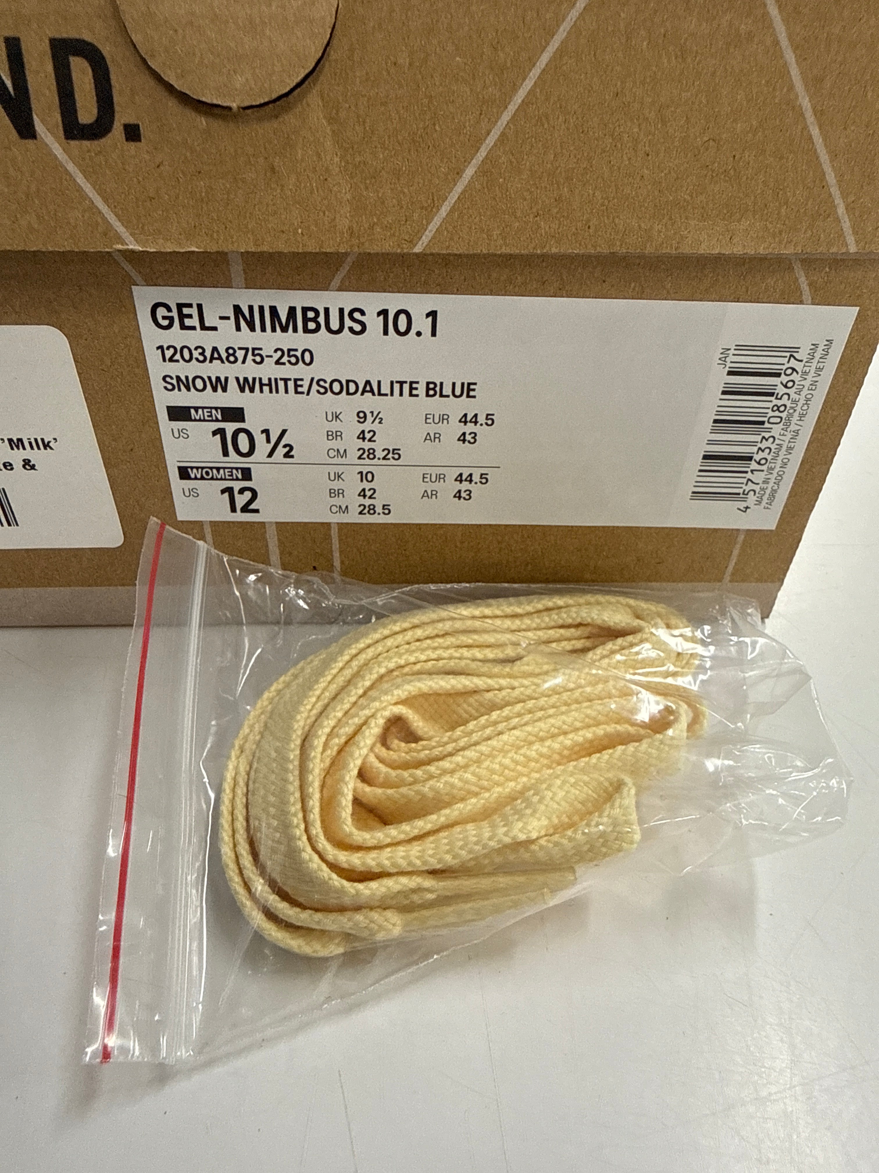 ASICS GEL NIMBUS 10.1 END MILK - SIZE 10.5 (WORN) – Sole Supremacy