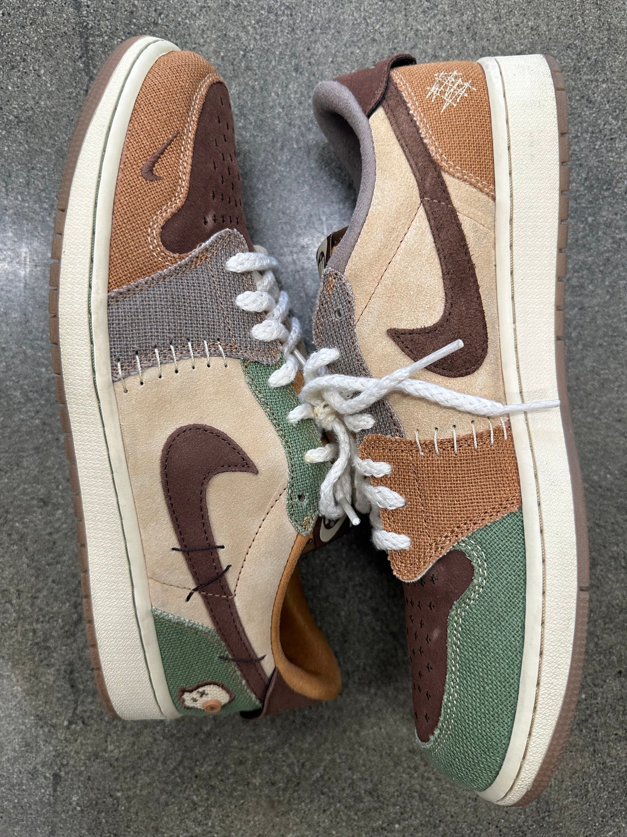 AIR JORDAN 1 LOW VOODOO ZION WILLIAMSON - SIZE 13 (WORN)
