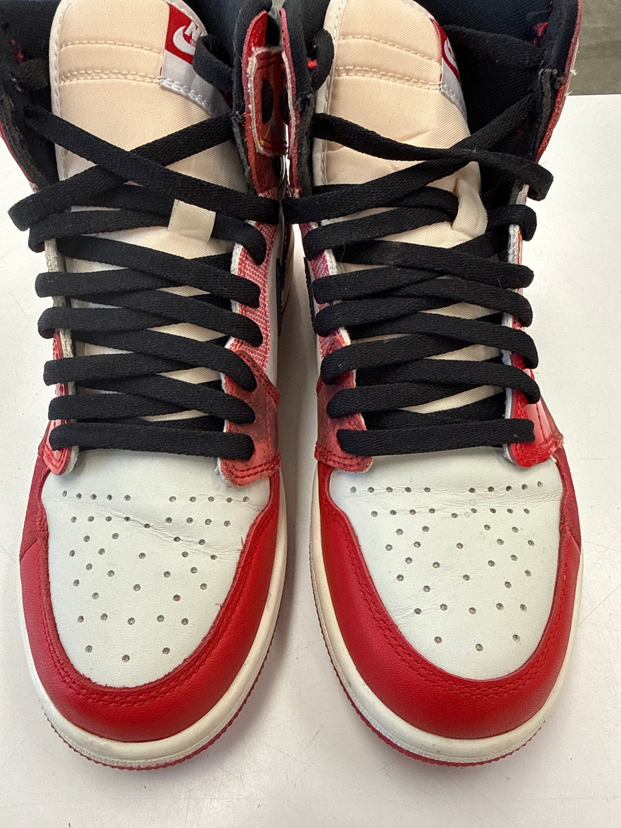 AIR JORDAN 1 HIGH SPIDER MAN ACROSS THE SPIDER VERSE - SIZE 8 (WORN) - SUPER CLEAN