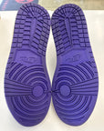 AIR JORDAN 1 HIGH COURT PURPLE - SIZE 10.5 (WORN) - SUPER CLEAN