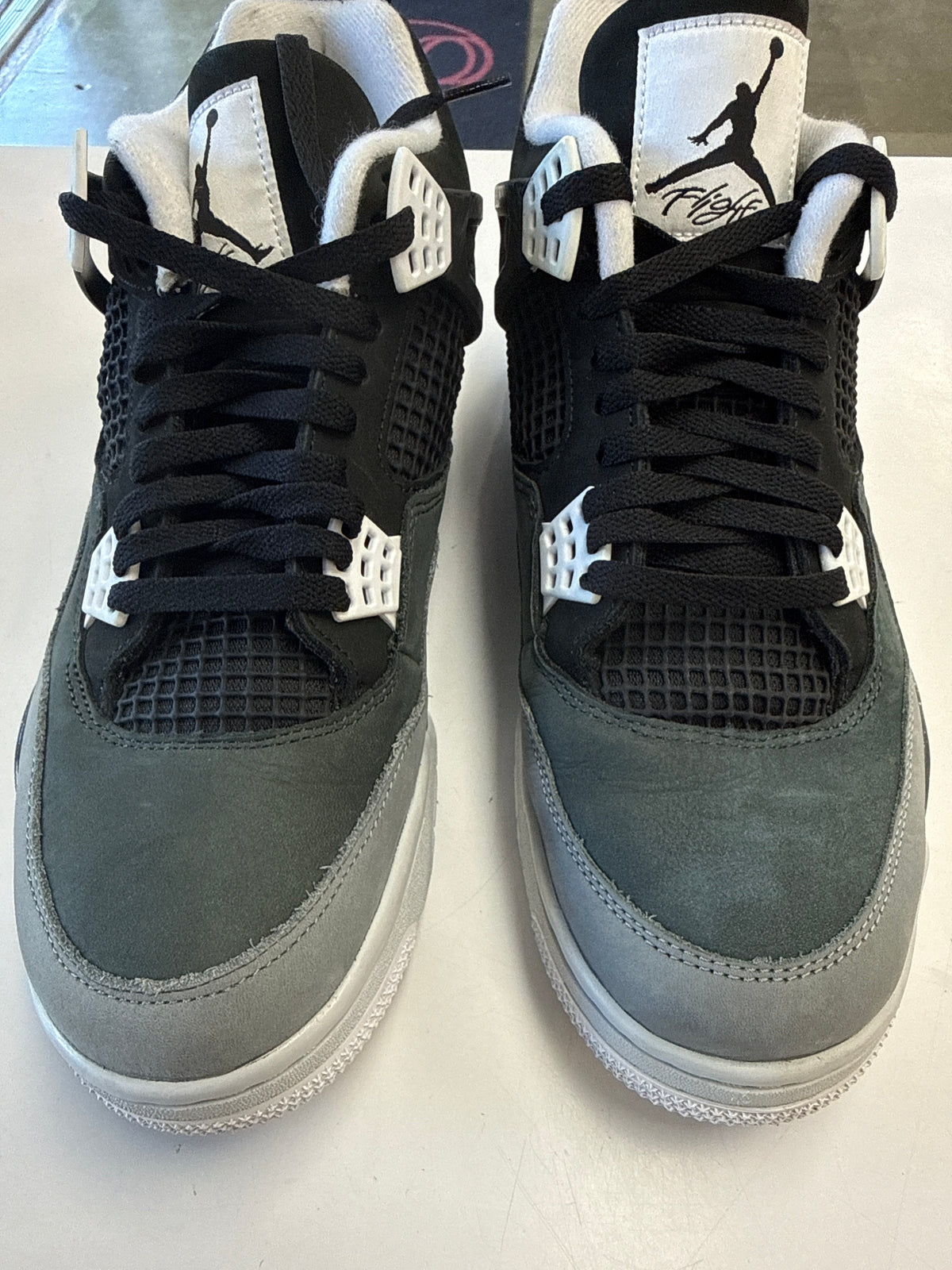 AIR JORDAN 4 FEAR 2024 - SIZE 12 (WORN)