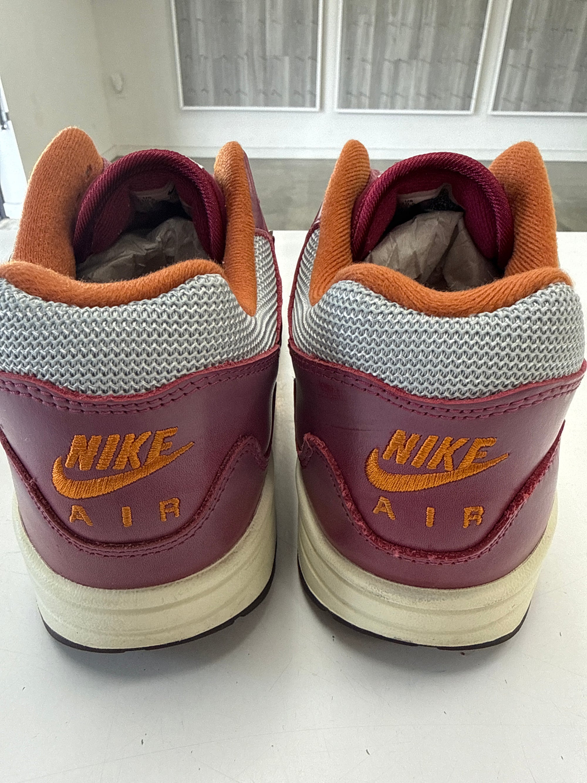 AIR MAX 1 PATTA WAVES RUSH MAROON - SIZE 10.5 (WORN)