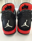 AIR JORDAN 4 RED THUNDER - SIZE 10 (WORN) - DAMAGED LID