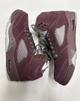 AIR JORDAN 5 BURGUNDY 2023 - SIZE 9.5 (WORN)