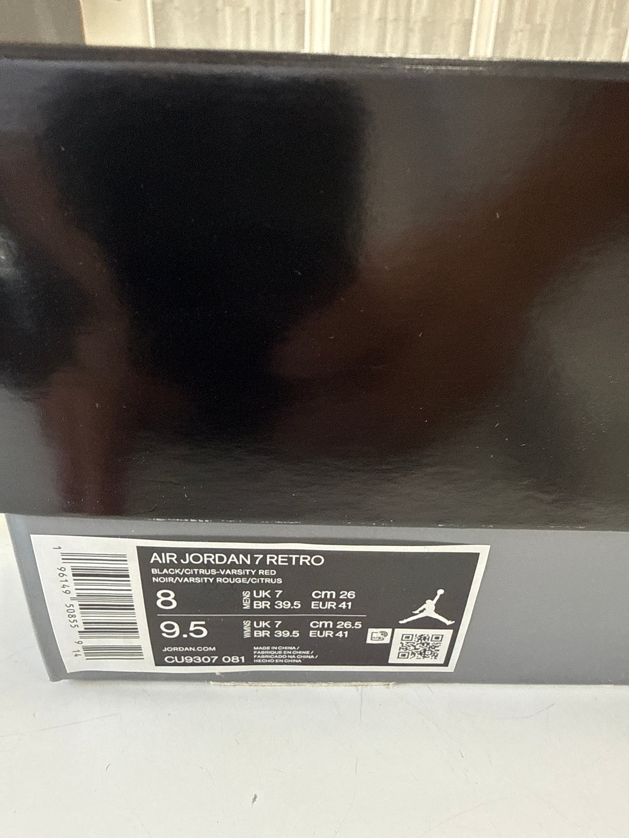 AIR JORDAN 7 CITRUS - SIZE 8 (WORN) - SUPER CLEAN