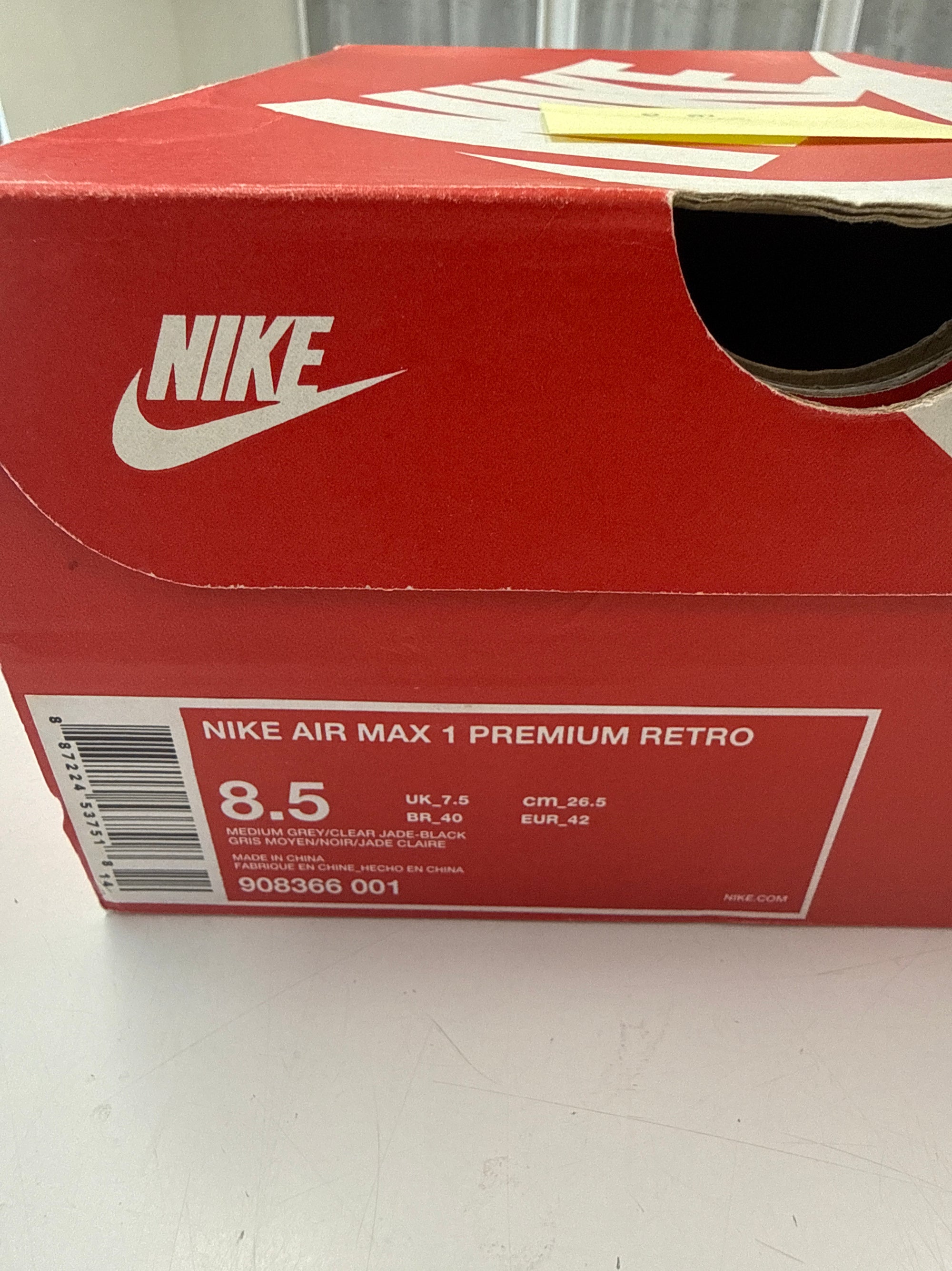 AIR MAX 1 PREMIUM ATMOS - SIZE 8.5 (WORN) - SUPER CLEAN