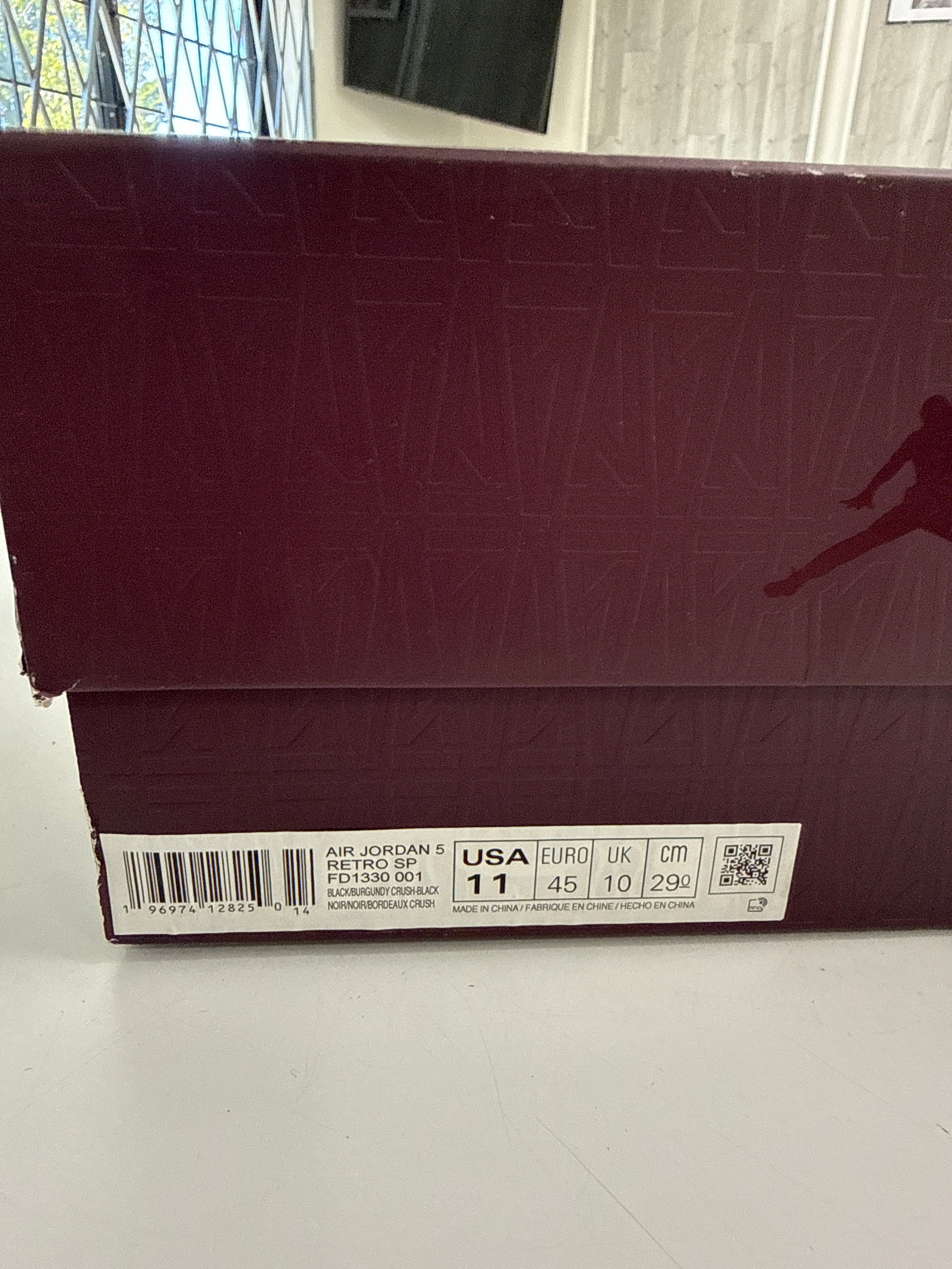 AIR JORDAN 5 A MA MANIERE DUSK - SIZE 11 (WORN)