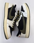 WMNS AIR JORDAN 1 LOW OLIVE - SIZE W13.5 M12 (WORN)