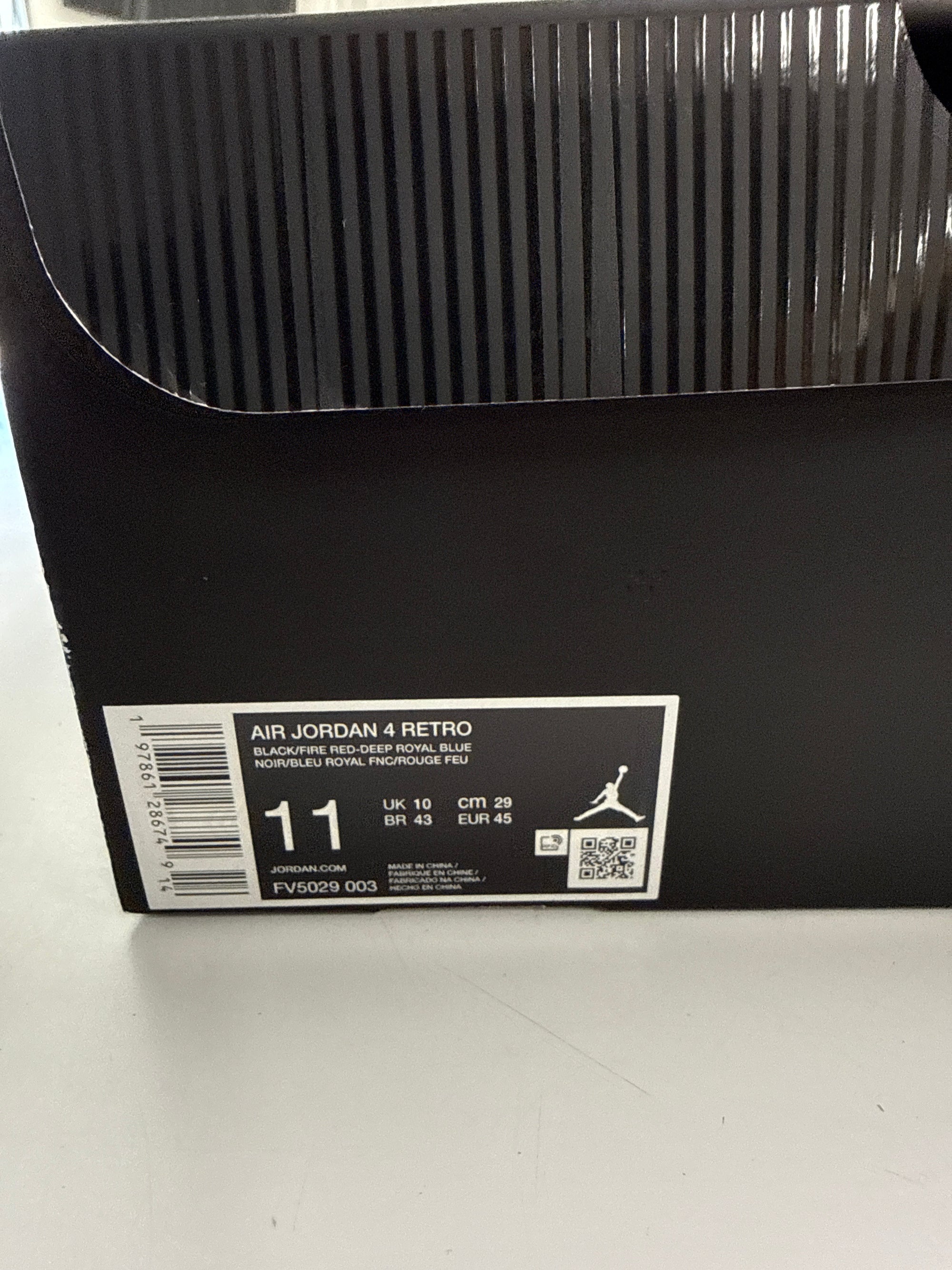 AIR JORDAN 4 RARE AIR WHITE LETTERING - SIZE 11 (WORN)
