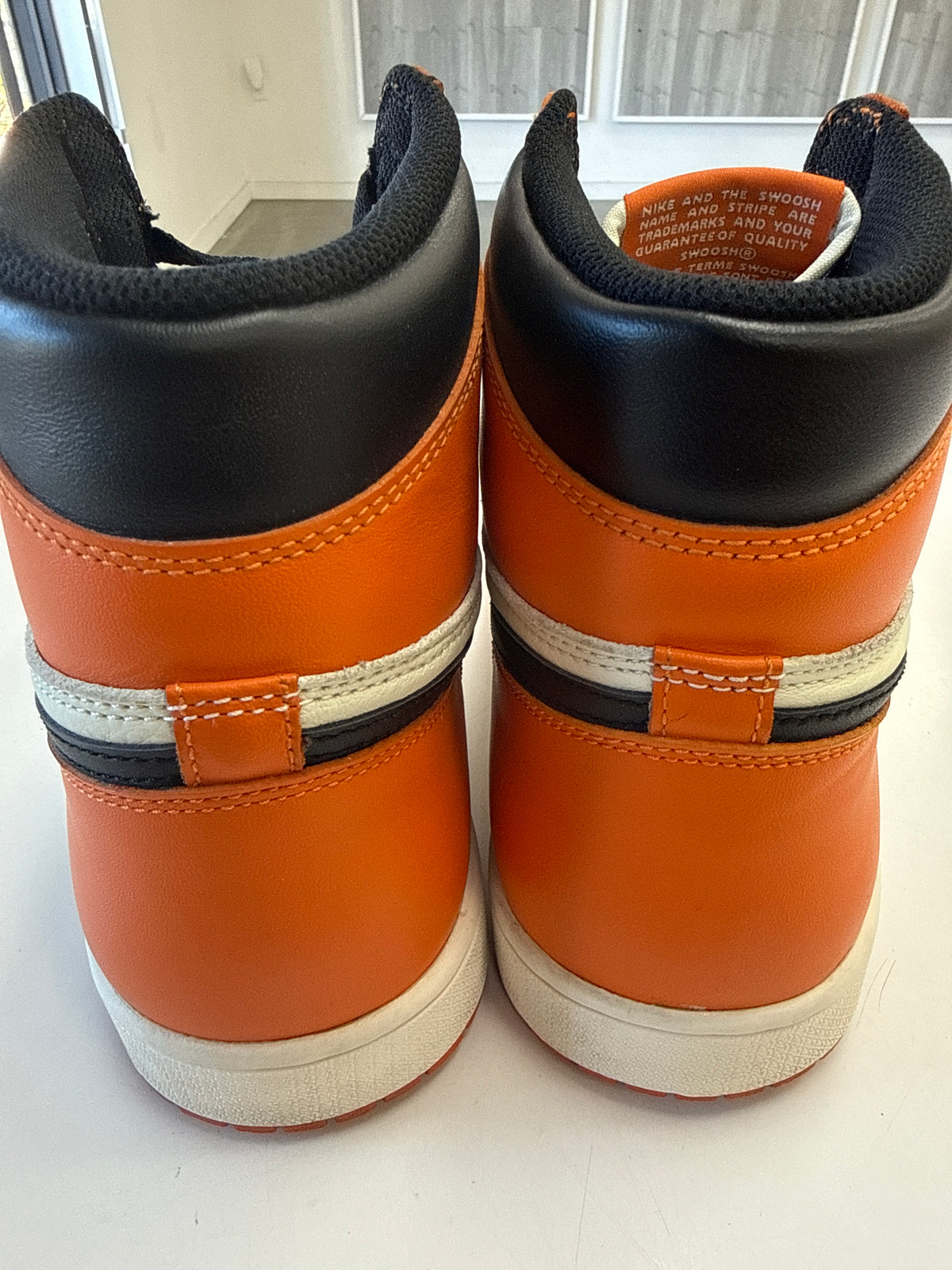 AIR JORDAN 1 REVERSE SHATTERED BACKBOARD - SIZE 13 (WORN)