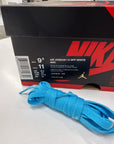 OFF WHITE AIR JORDAN 1 HIGH UNIVERSITY BLUE - SIZE 9.5 (WORN)