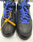 OFF WHITE JORDAN 2 LOW BLACK BLUE - SIZE 12 (WORN)