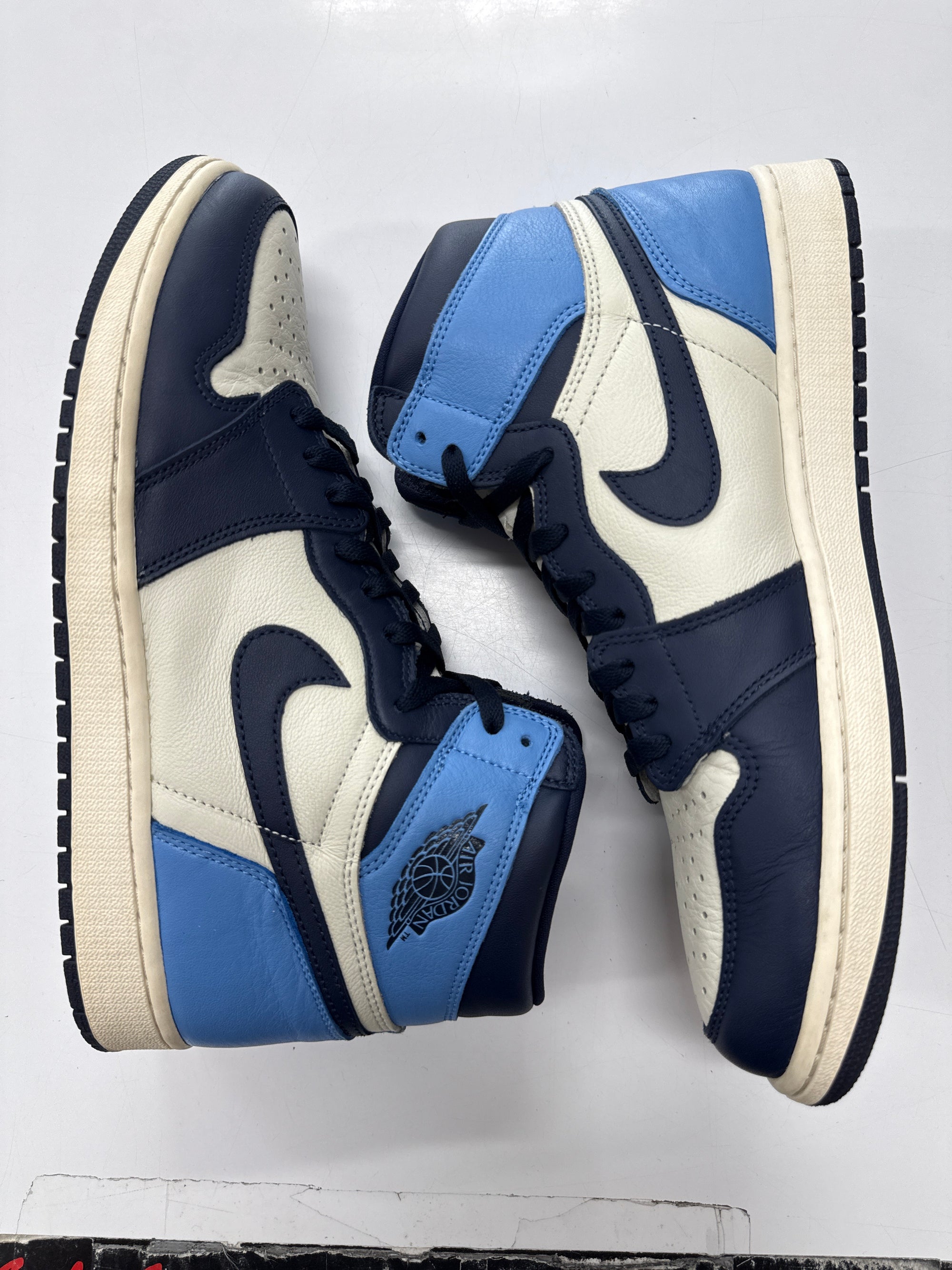 AIR JORDAN 1 HIGH OBSIDIAN - SIZE 12 (WORN)