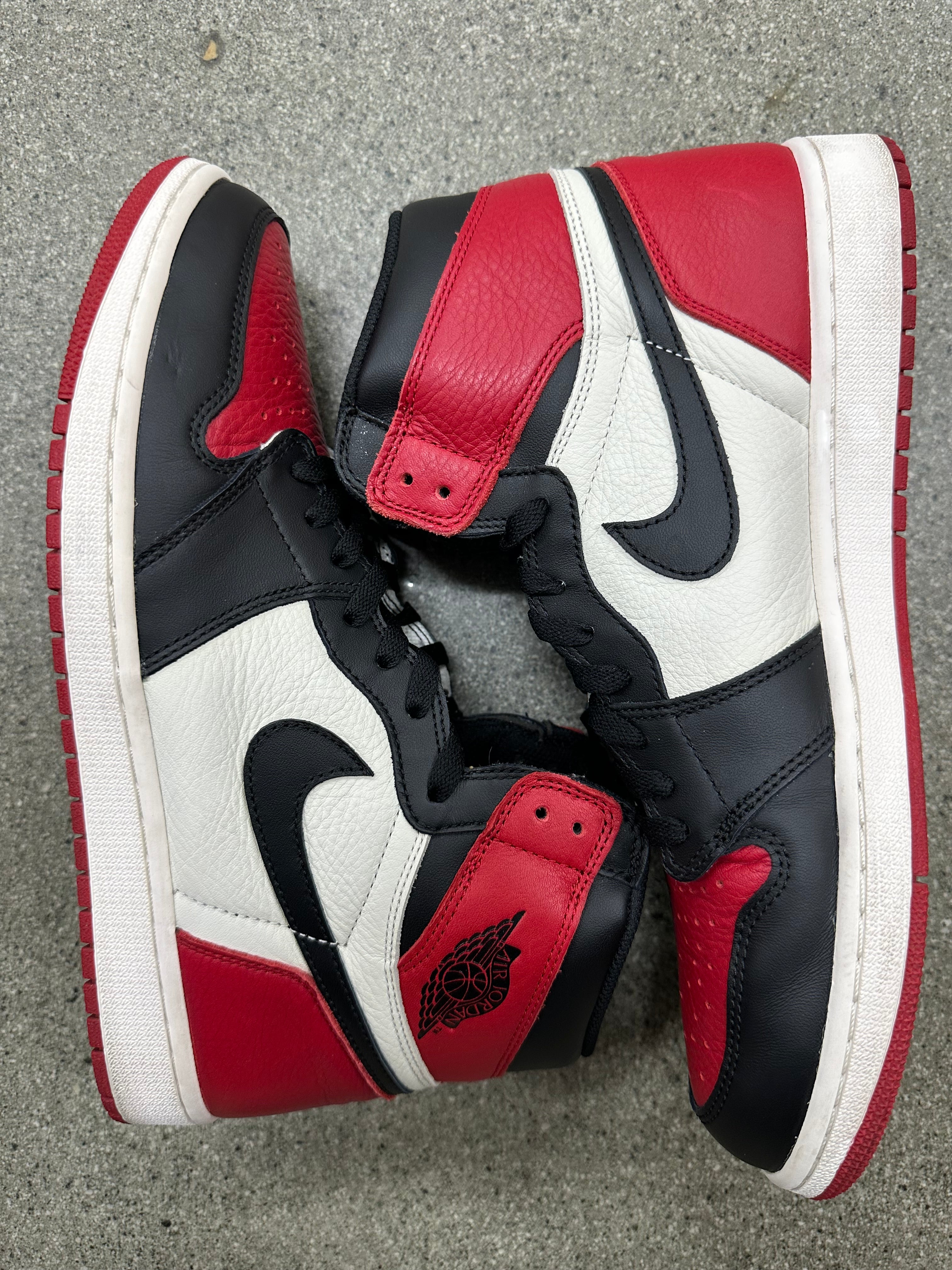 AIR JORDAN 1 BRED TOE - SIZE 12.5 (WORN) – Sole Supremacy
