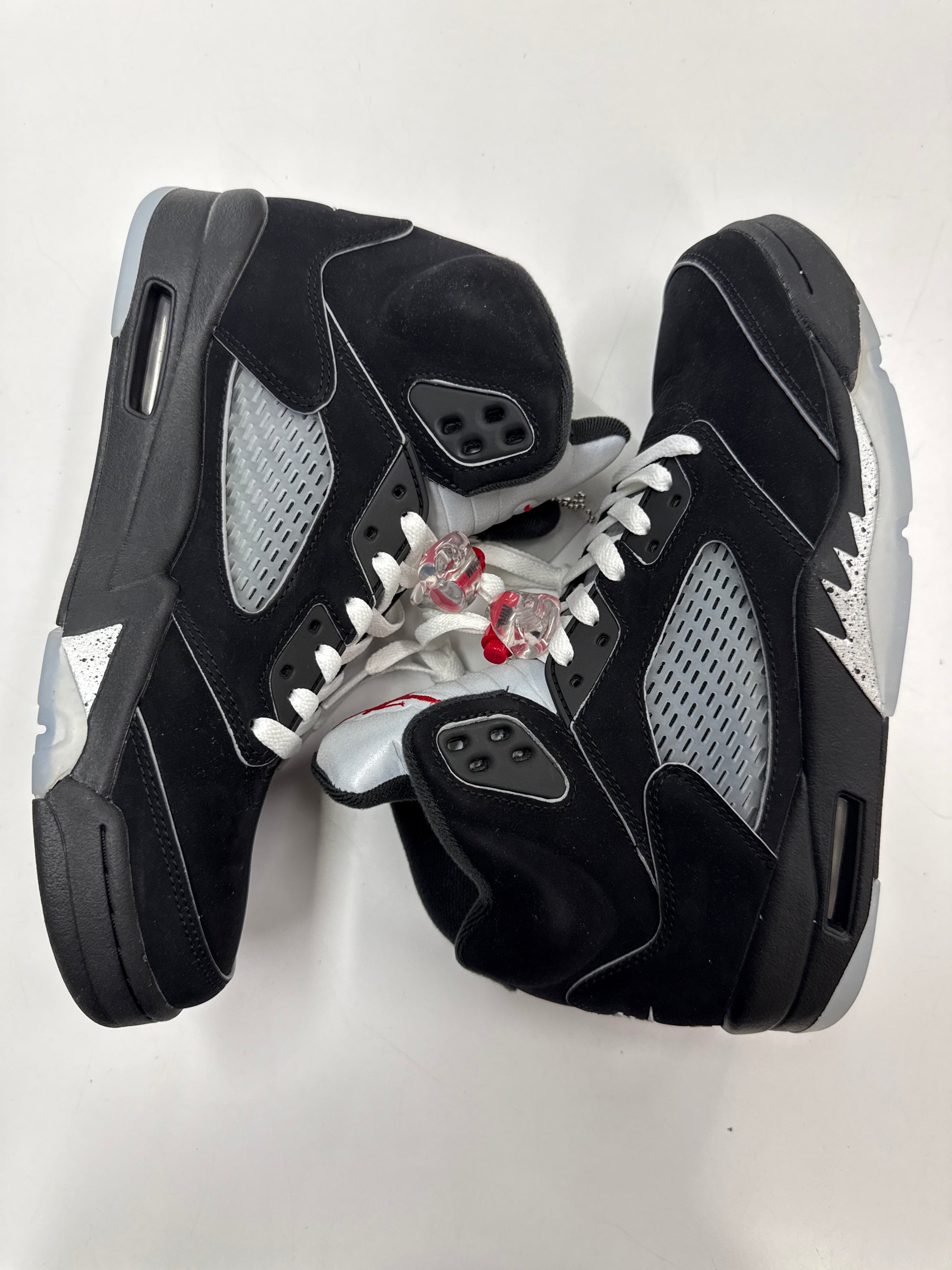 AIR JORDAN 5 REIMAGINED BLACK METALLIC - SIZE 9 (WORN)