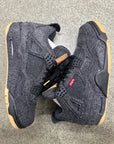 AIR JORDAN 4 LEVIS BLACK - SIZE 9 (WORN) - SUPER CLEAN