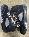AIR JORDAN 5 BLACK METALLIC REIMAGINED - SIZE 8.5 (WORN)