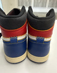 AIR JORDAN 1 HIGH UNION STORM BLUE - SIZE 8.5 (WORN)