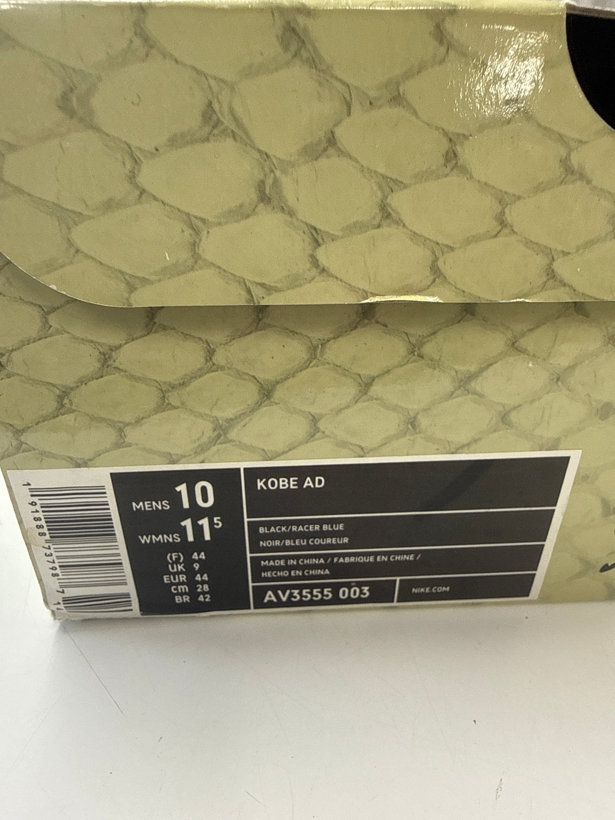 KOBE AD CHAOS - SIZE 10 (WORN)