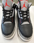 AIR JORDAN 3 BLACK CEMENT 2018 - SIZE 12 (WORN)