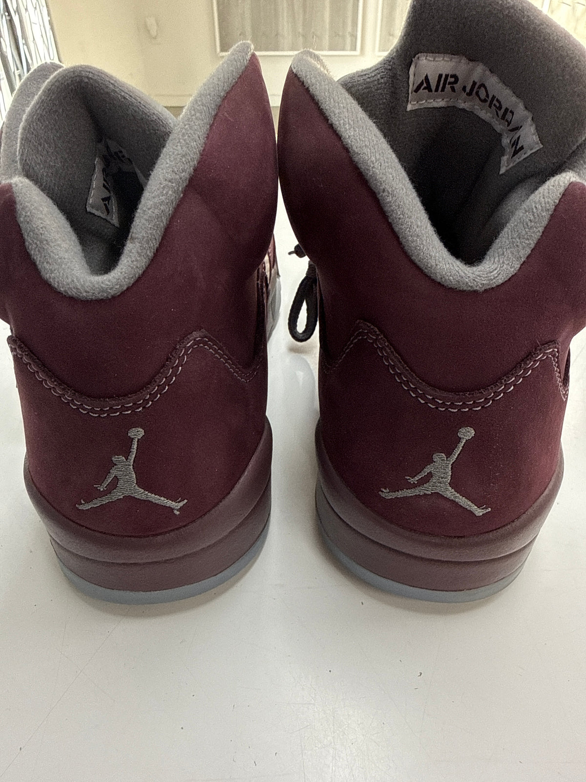 AIR JORDAN 5 BURGUNDY 2023 - SIZE 9.5 (WORN)