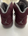 AIR JORDAN 5 BURGUNDY 2023 - SIZE 9.5 (WORN)