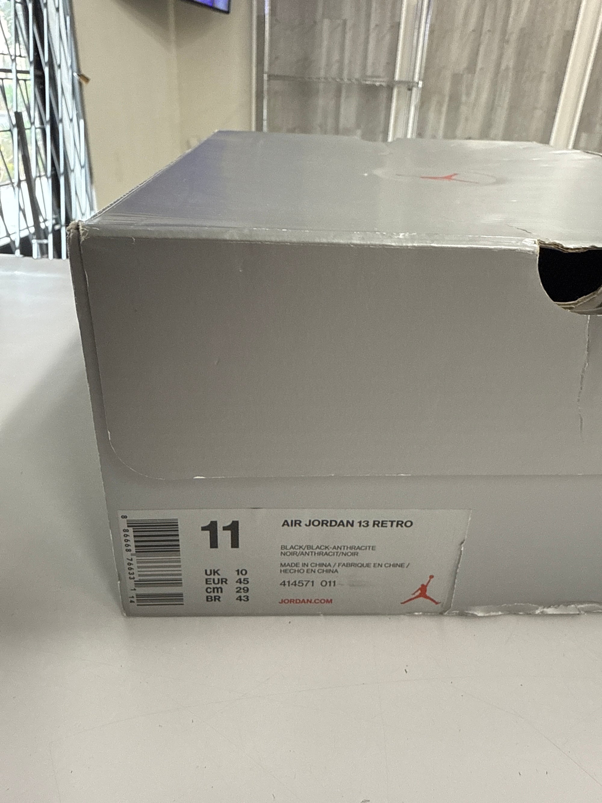 AIR JORDAN 13 BLACK CAT - SIZE 11 (WORN)
