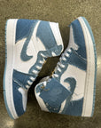 WMNS AIR JORDAN 1 HIGH DENIM - SIZE W9.5 M8 (WORN)