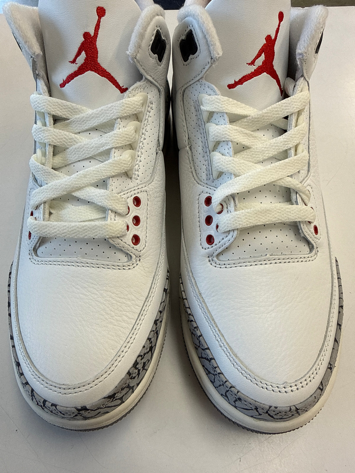 AIR JORDAN 3 WHITE CEMENT REIMAGINED - SIZE 8.5 (WORN) - SUPER CLEAN