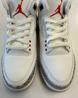 AIR JORDAN 3 WHITE CEMENT REIMAGINED - SIZE 8.5 (WORN) - SUPER CLEAN