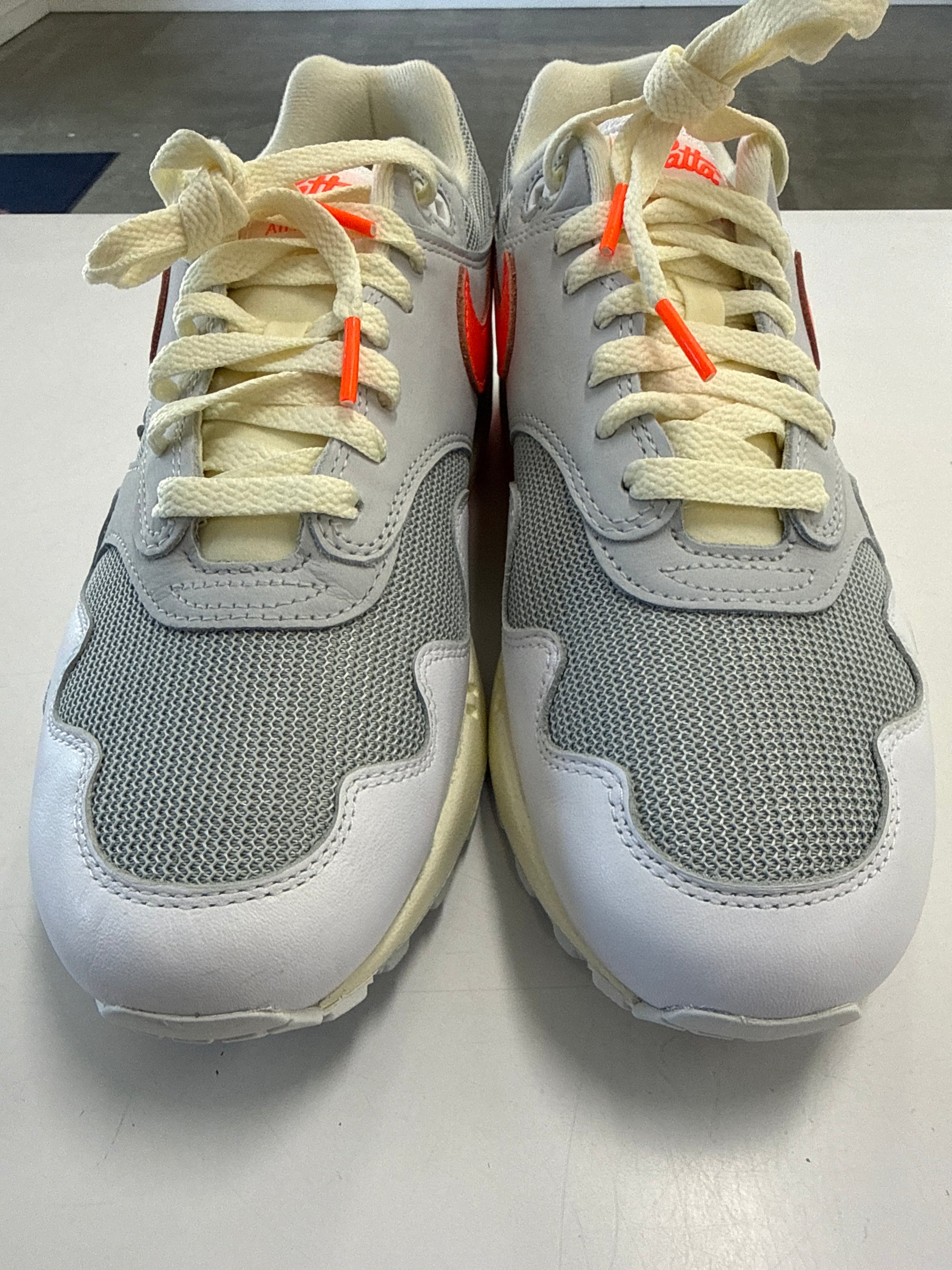 AIR MAX 1 PATTA WAVES WHITE HYPER CRIMSON - SIZE 8.5 (WORN) - SUPER CLEAN