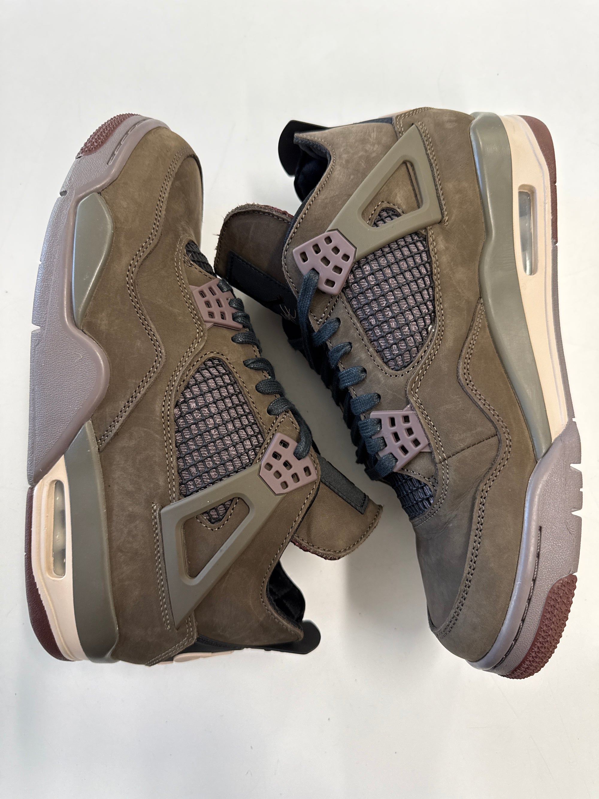 AIR JORDAN 4 A MA MANIERE DARK MOCHA - SIZE 9 (WORN) - SUPER CLEAN