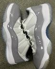 AIR JORDAN 11 LOW CEMENT GREY- SIZE 10.5 (WORN)