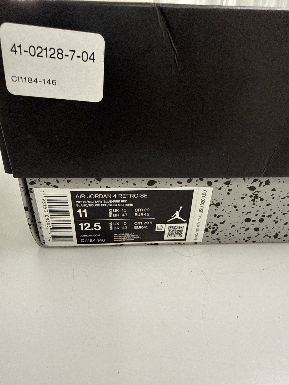 AIR JORDAN 4 WHAT THE - SIZE 11 (WORN)