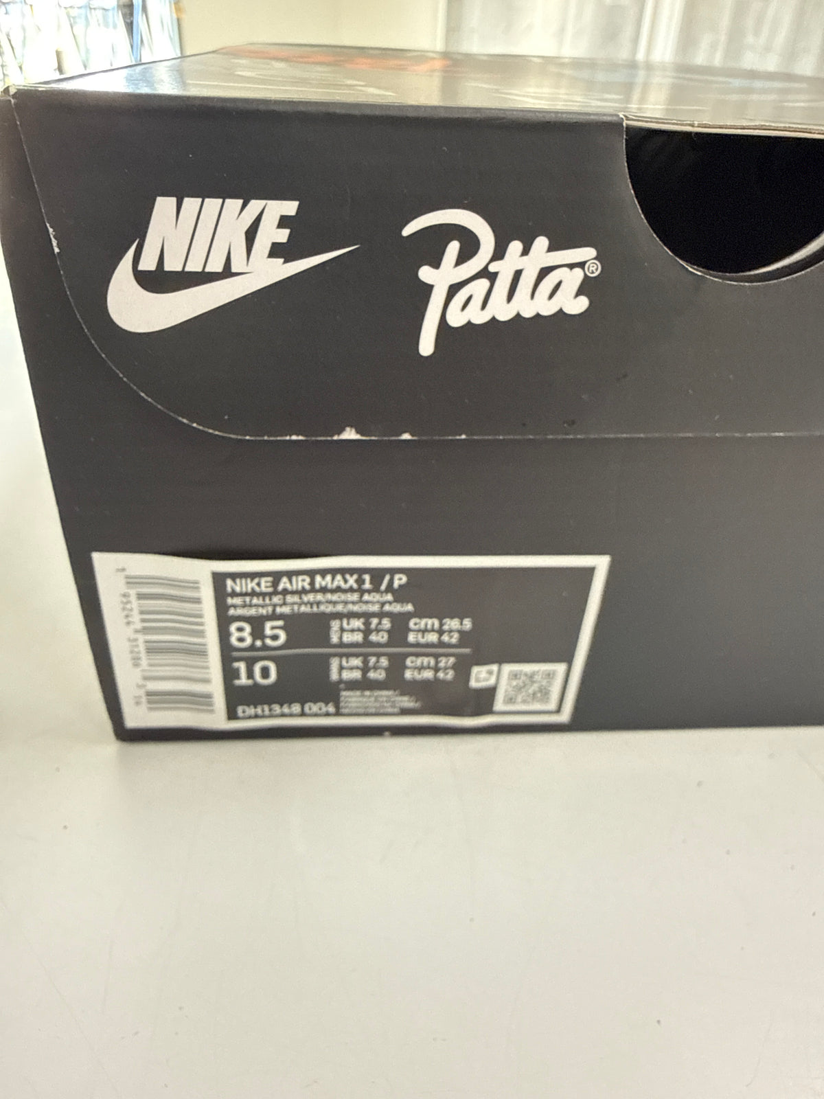 AIR MAX 1 PATTA WAVES NOISE AQUA - SIZE 8.5 (WORN)