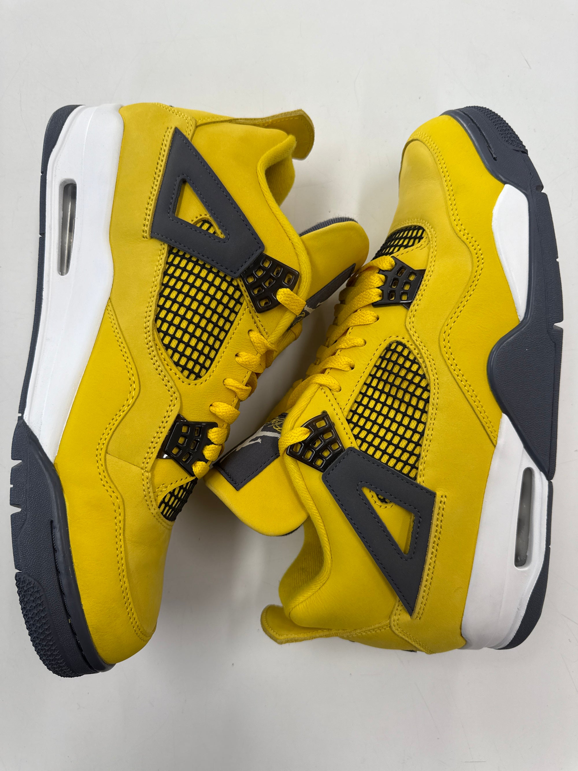 AIR JORDAN 4 LIGHTNING - SIZE 12 (WORN) - SUPER CLEAN