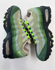 AIR MAX 95 BIG BUBBLE DUCKS OF FEATHER OREGON DUCKS THE WOODS - SIZE 8.5 (WORN)