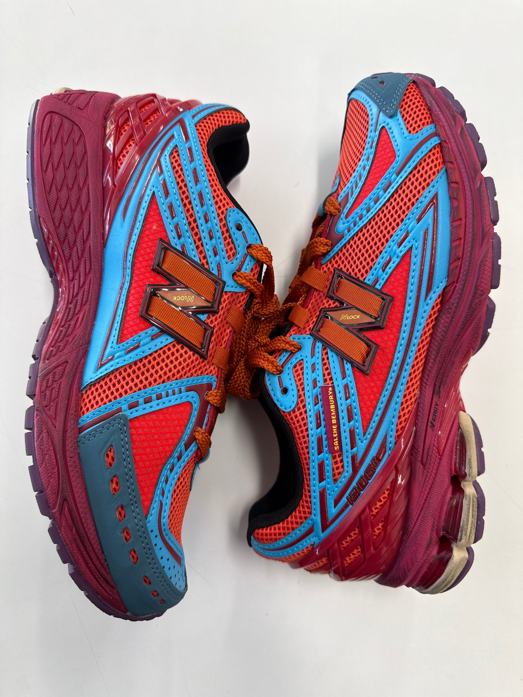 NEW BALANCE 1906R SALEHE BEMBURY HEAT BE HOT MAGMA - SIZE 9.5 (WORN) - SUPER CLEAN