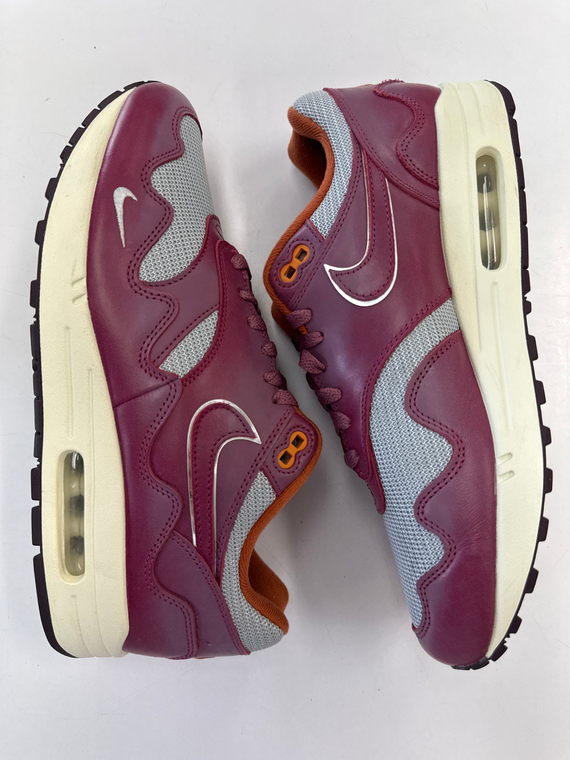 AIR MAX 1 PATTA WAVES RUSH MAROON - SIZE 10.5 (WORN)
