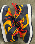 OFF WHITE DUNK LOW UNIVERSITY GOLD - SIZE 11.5 (WORN)
