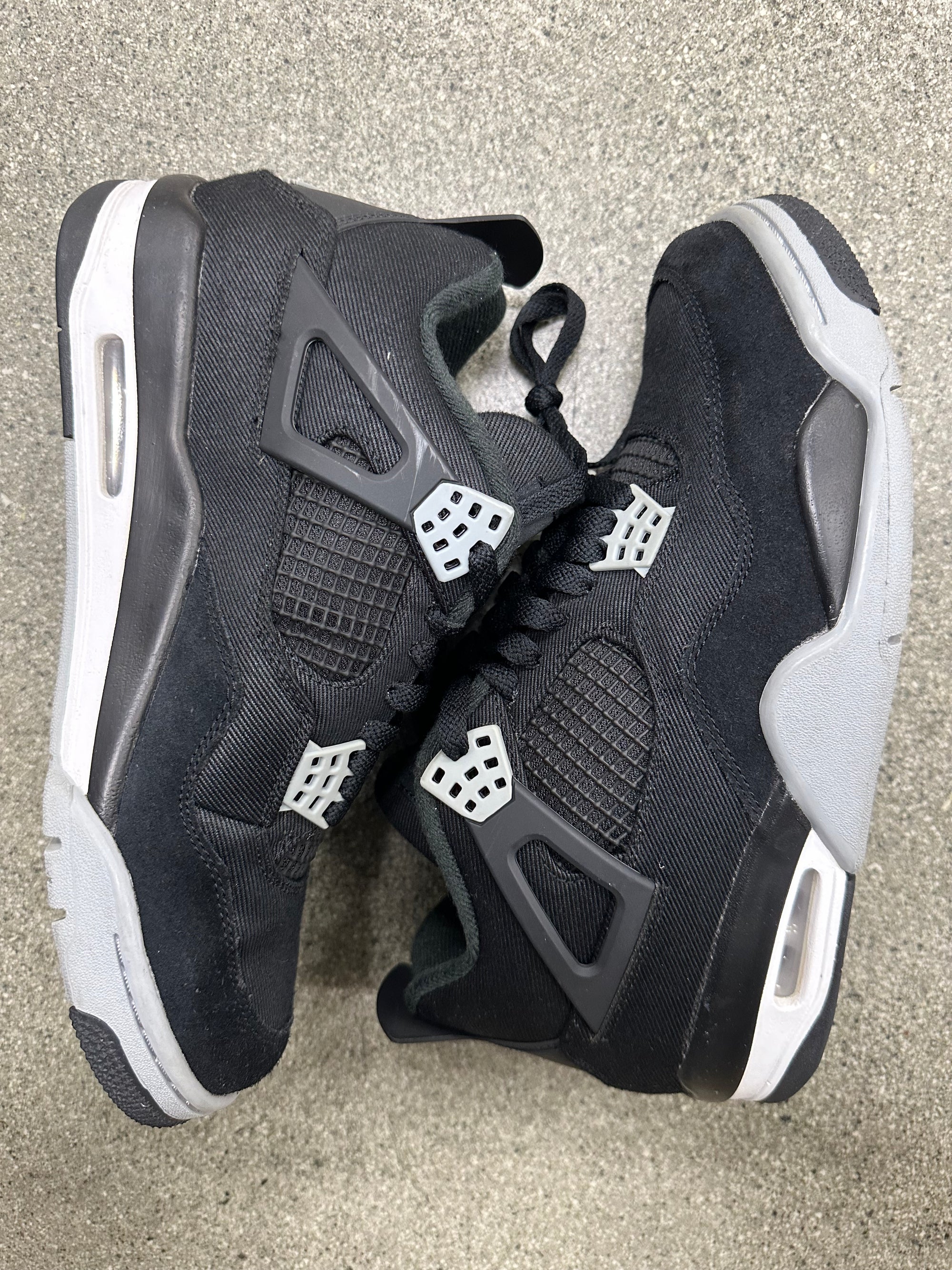 AIR JORDAN 4 CANVAS - SIZE 9.5 (WORN)