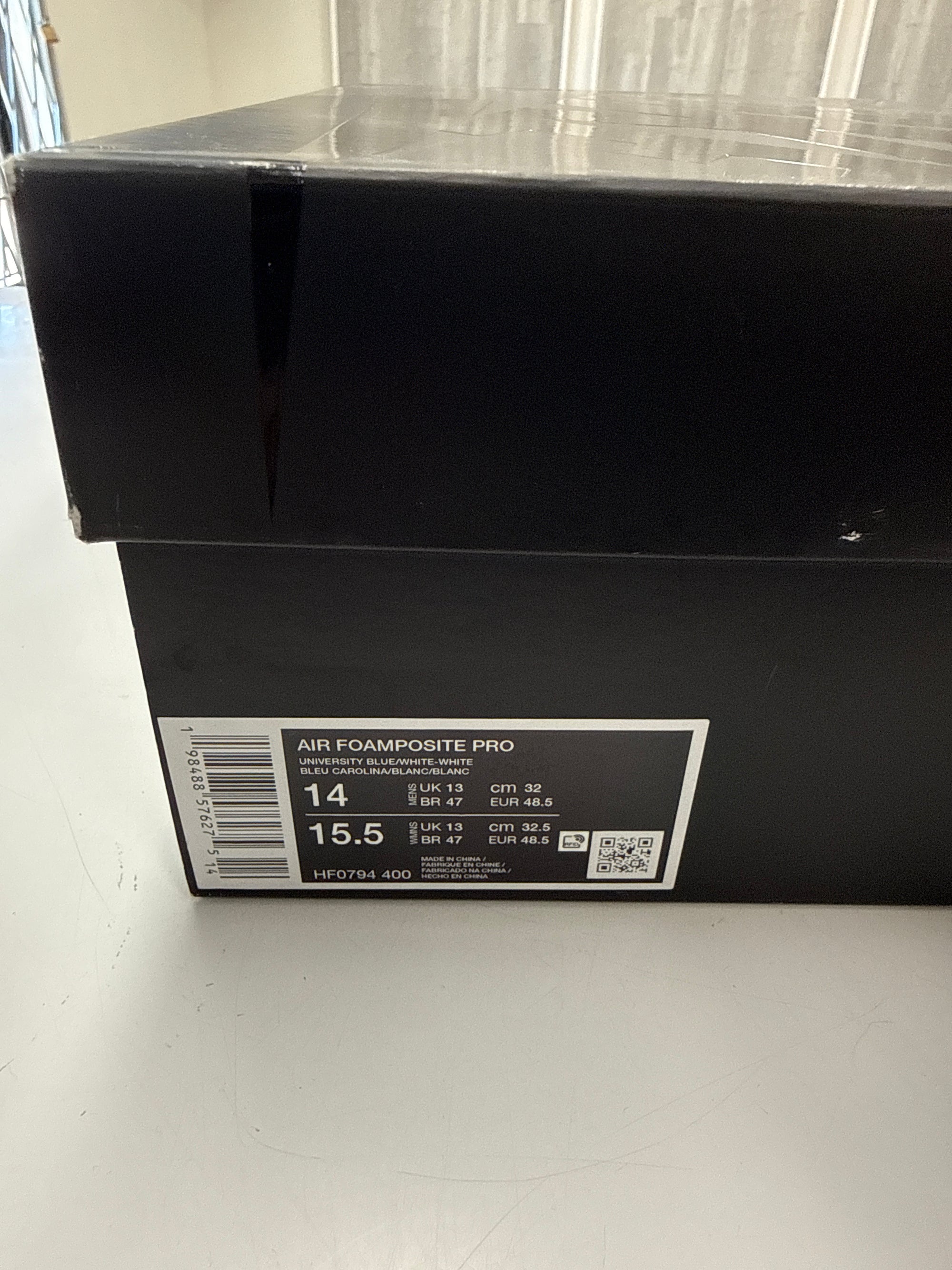 AIR FOAMPOSITE ONE UNIVERSITY BLUE 2026 - SIZE 14 (WORN)