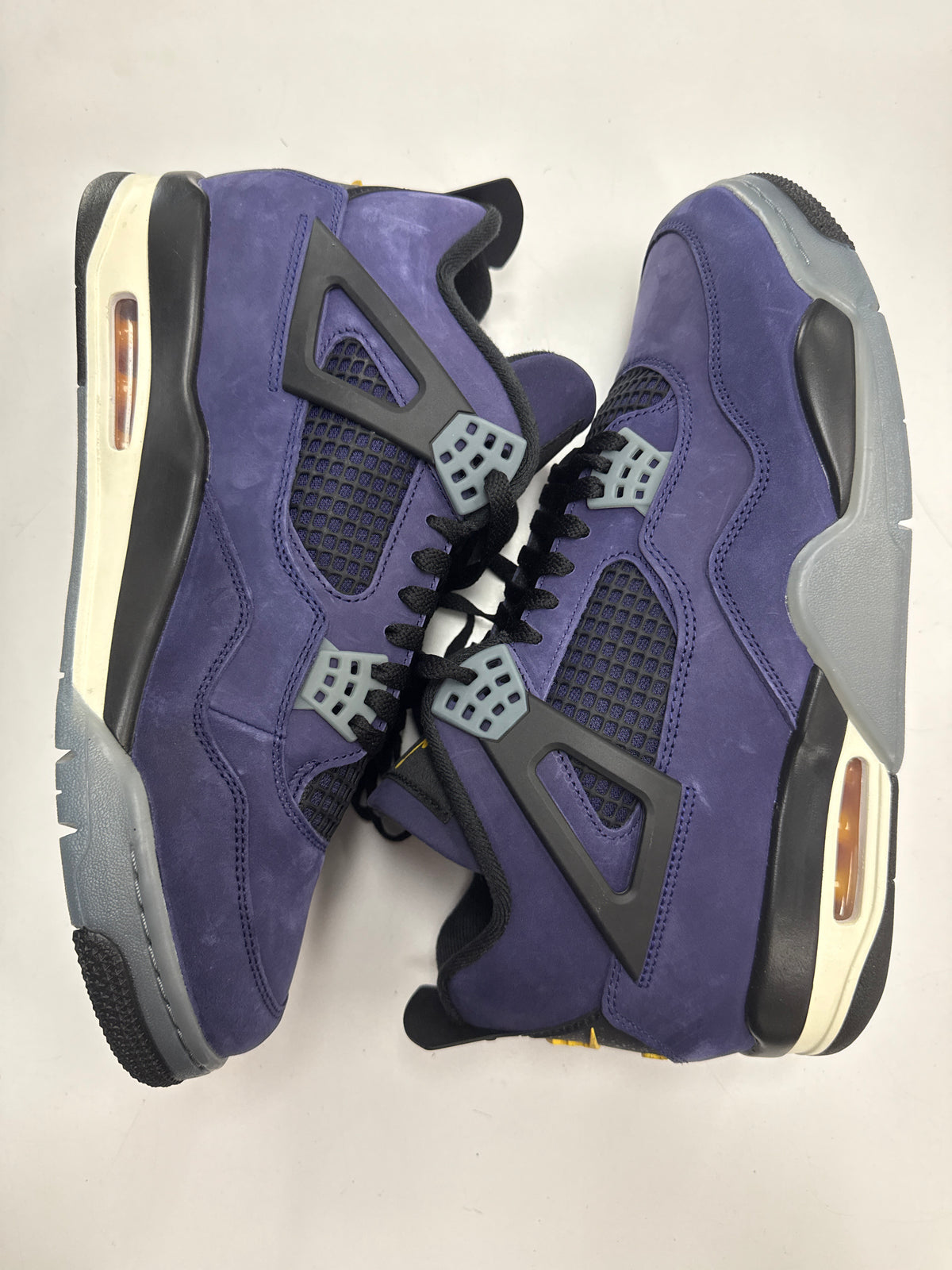 AIR JORDAN 4 LAKERS - SIZE 12 (WORN) - SUPER CLEAN