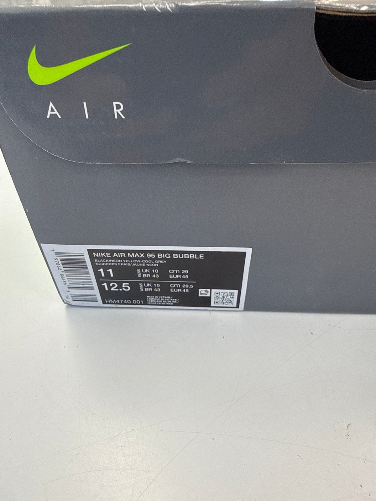 AIR MAX 95 OG BIG BUBBLE NEON - SIZE 11 (WORN)