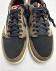 AIR JORDAN 1 LOW TRAVIS SCOTT MOCHA - SIZE 11 (WORN) - SUPER CLEAN